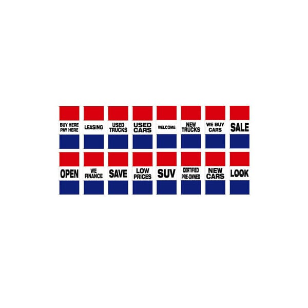 Nabco Horizontal Slogan Drape Flags Double Face: Welcome 372DB-WEL - main